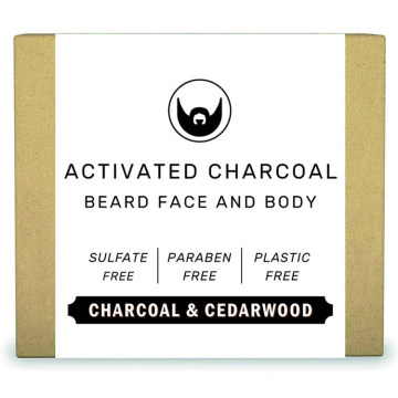 Natural Moisturizing Activated Charcoal Beard Shampoo Body Bar Soap